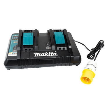Makita DC18RD/1 14.4 - 18V LXT Twin Port Rapid Battery Charger 110V Item Condition Seller Refurbished